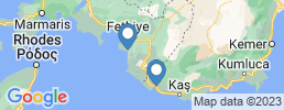 mapa de operadores de pesca en Kalkan