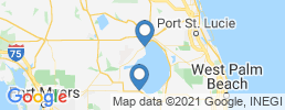map of fishing charters in Lake Okeechobee