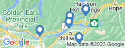 map of fishing charters in Harrison Hot Springs
