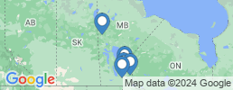 mapa de operadores de pesca en Lake Winnipeg