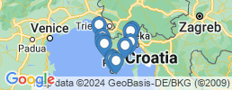 map of fishing charters in Rovinj
