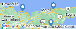 map of fishing charters in North Rustico
