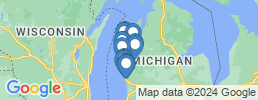 map of fishing charters in Pentwater