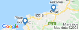 map of fishing charters in Koper