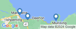 map of fishing charters in Marquette