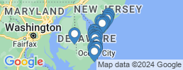 map of fishing charters in Rehoboth Beach