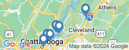 map of fishing charters in Ooltewah