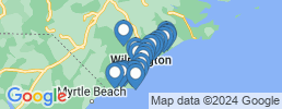 map of fishing charters in Wilmington
