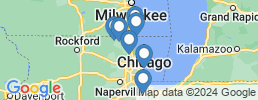 map of fishing charters in Chicago Metropolitan Area