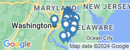 mapa de operadores de pesca en Chesapeake Beach