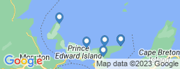 map of fishing charters in Prince Edward Island