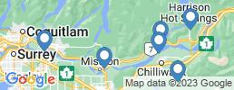 map of fishing charters in Chilliwack
