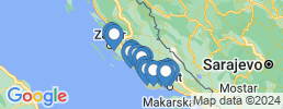 mapa de operadores de pesca en Sibenik