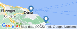 map of fishing charters in Jávea