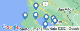mapa de operadores de pesca en Puerto Jiménez