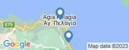 map of fishing charters in Agia Pelagia