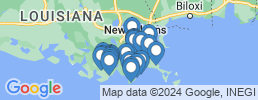 map of fishing charters in Golden Meadow