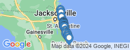 mapa de operadores de pesca en St. Augustine Beach