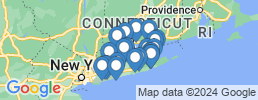 map of fishing charters in Mastic Beach