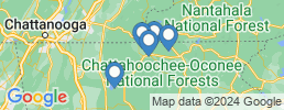 map of fishing charters in Blue Ridge