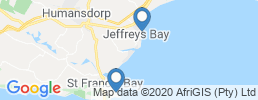 map of fishing charters in Jeffreys Bay
