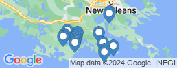 map of fishing charters in Chauvin
