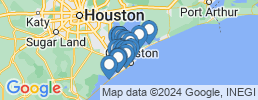 mapa de operadores de pesca en Galveston