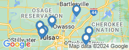 mapa de operadores de pesca en Tulsa