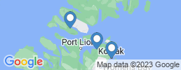 map of fishing charters in Kodiak Station