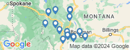 mapa de operadores de pesca en Montana