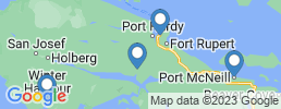 mapa de operadores de pesca en Port Hardy