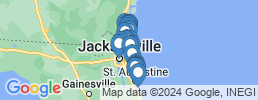 mapa de operadores de pesca en Jacksonville Beach