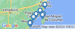 mapa de operadores de pesca en Cozumel