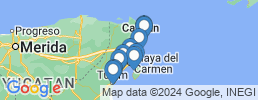 mapa de operadores de pesca en Playa Del Carmen