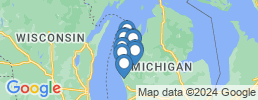 map of fishing charters in Ludington