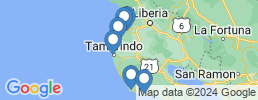 map of fishing charters in Nosara
