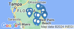 mapa de operadores de pesca en Okeechobee