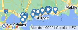 mapa de operadores de pesca en Pass Christian
