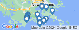 Map of fishing charters in puerto Fourchon