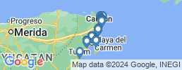 mapa de operadores de pesca en Quintana Roo