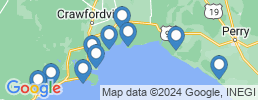 mapa de operadores de pesca en St Marks