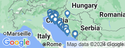 mapa de operadores de pesca en Croacia