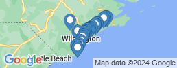 mapa de operadores de pesca en Topsail Beach