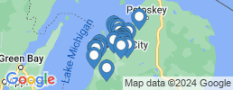 map of fishing charters in Traverse City