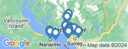 map of fishing charters in West Vancouver