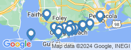 mapa de operadores de pesca en Orange Beach