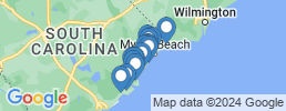 Map of fishing charters in Pawleys Island