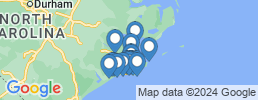 map of fishing charters in Harkers Island