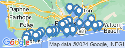 mapa de operadores de pesca en Pensacola