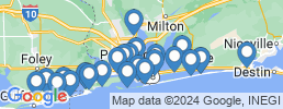 mapa de operadores de pesca en Pensacola Beach